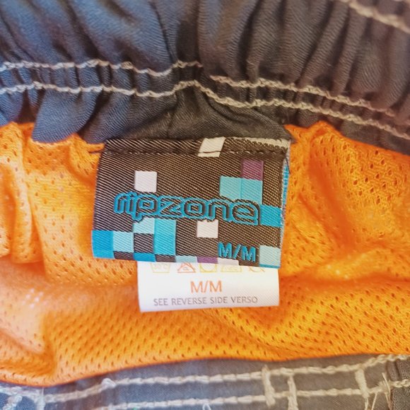 NEW! Ripzone Boy's M Swim Trunks Orange /Grey Combo (3752) - Picture 7 of 11